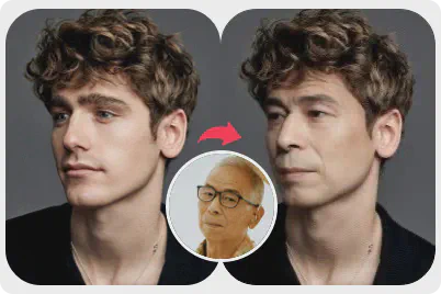 プロフィール画像の顔入れ替え例